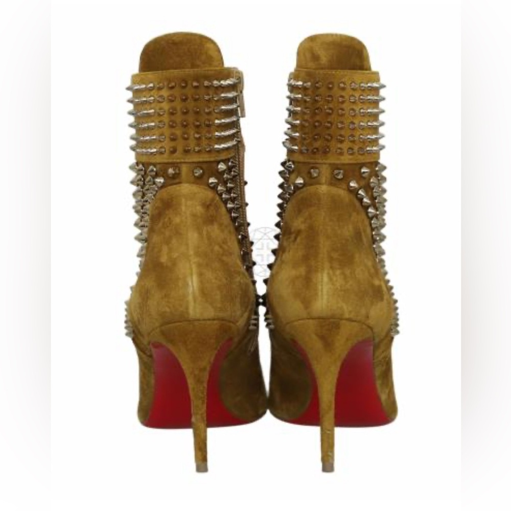 Christian Louboutin Metallic Gold Ankle Booties Fits size 9
